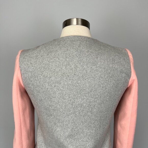 Sabine Womens Layne Colorblock Zip Front Jacket Gray Pink Blue size XS - Picture 7 of 13